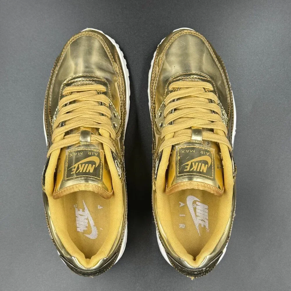 Wmns Nike Air Max 90 Metallic Gold - Picture 4 of 10